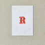 Letter R Alphabet Iron On Patch, thumbnail 4 of 4