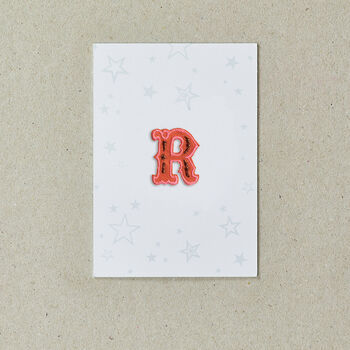 Letter R Alphabet Iron On Patch, 4 of 4