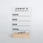 Personalised Triathlon Personal Best Sign, thumbnail 8 of 9