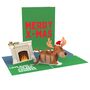Rudeolph The Red Knobbed Reindeer 3D Pop Up Xmas Card, thumbnail 5 of 8
