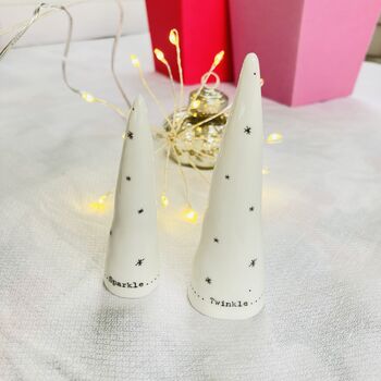 Christmas Twinkle / Sparkle Porcelain Decoration, 5 of 5