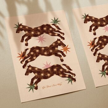 ‘Go Your Own Way’, Celestial Horse Art Print, Rodeo Pony Poster, 2 of 3