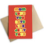 Mum, Love You Lots Like Jelly Tots Mother's Day Card, thumbnail 1 of 2
