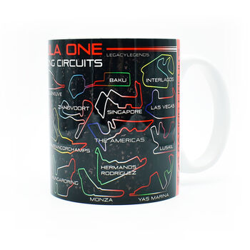 Grand Prix 2025 Circuits Red Edition Mug, 4 of 8