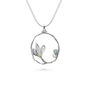 Riviera Freshwater Pearl And Blue Topaz Pendant, thumbnail 3 of 6