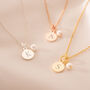 Freshwater Pearl And Disc Personalised Necklace, thumbnail 1 of 10