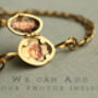 Gold Personalized Locket Bracelet, thumbnail 3 of 9