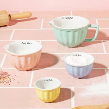 Retro Style Pastel Stacking Measuring Cups, 6 of 7