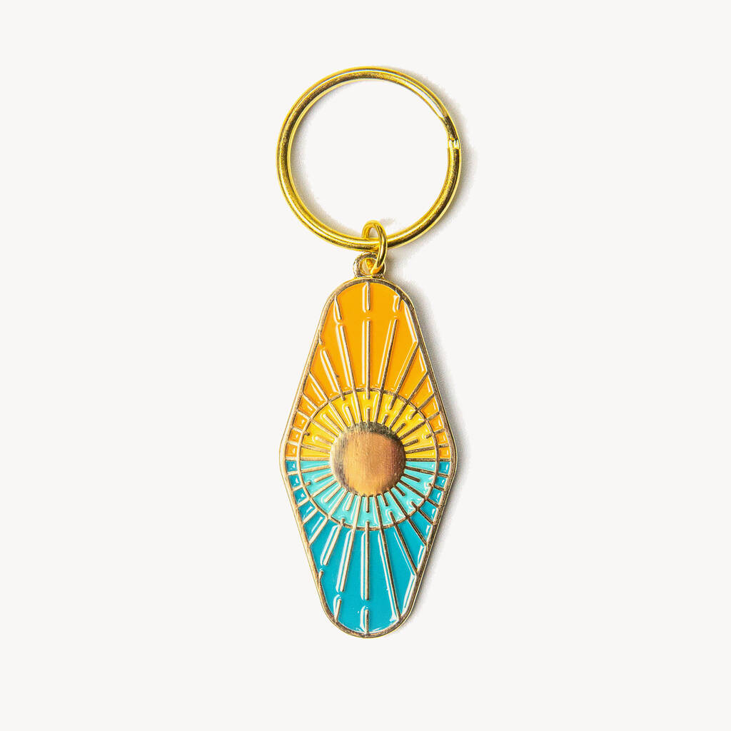 Image of Sun And Sea Enamel Keychain