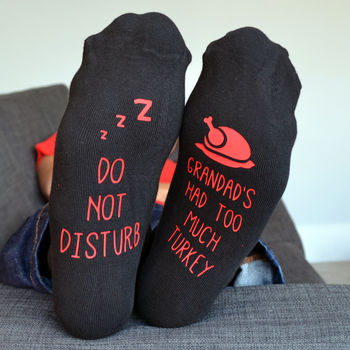 Do Not Disturb Too Much Turkey Socks, 2 of 2