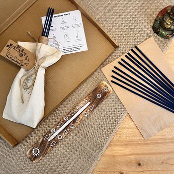 Lavender And Bergamot Hand Dipped Incense Sticks Vegan, 7 of 12