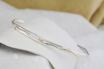 Sterling Silver And Gold Bangle, 4 of 7
