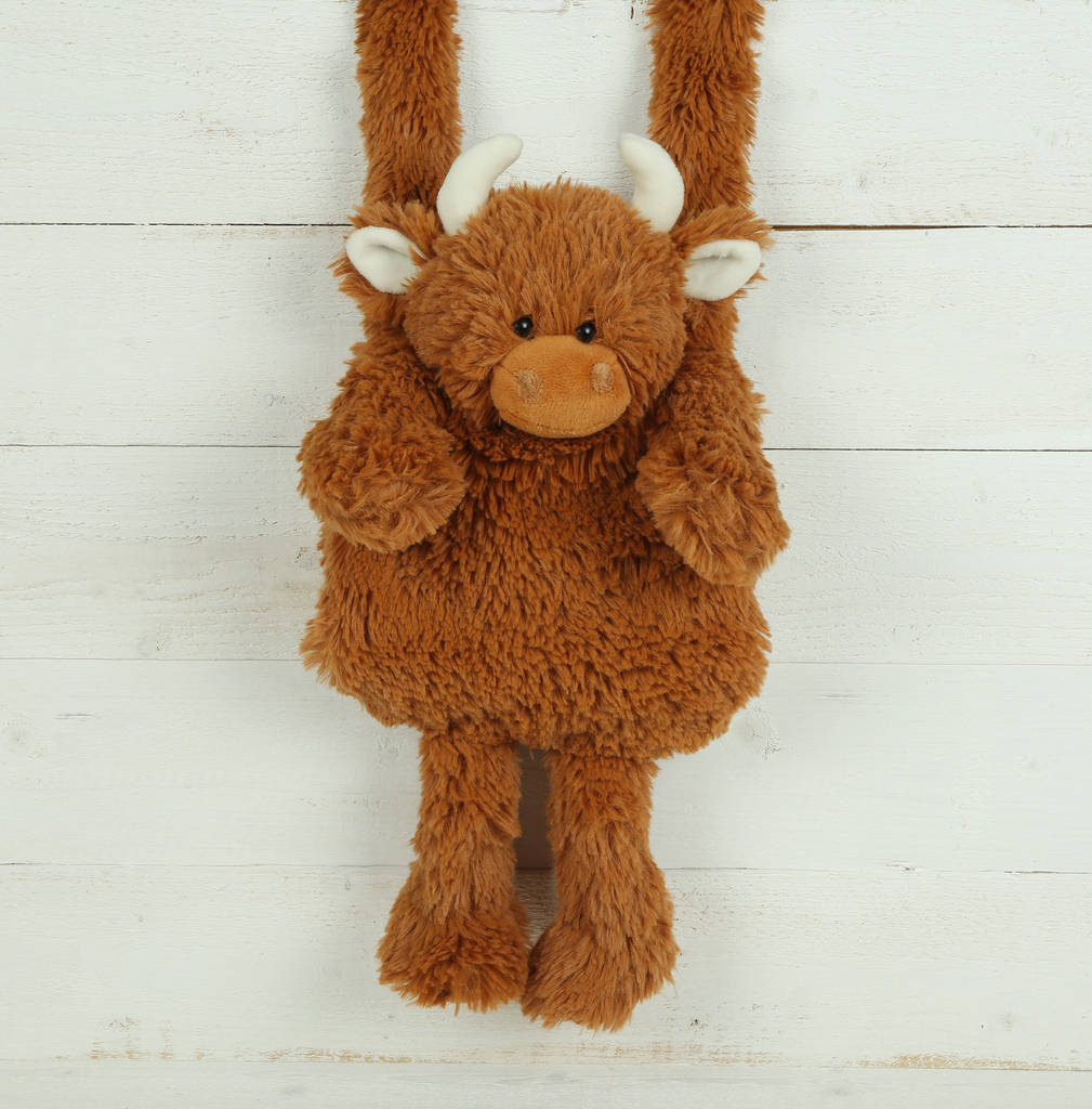 Highland Brown Cow Snuggly Hand Muff, All Ages, 1 of 5