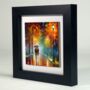 Autumnal Reflections Framed Ceramic Art Tile, thumbnail 2 of 10