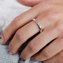 Family Birthstone Elegant Cosmo Personalised Ring, thumbnail 6 of 9