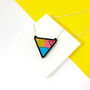 Geometric Triangle Mirrored Acrylic Necklace, thumbnail 5 of 6