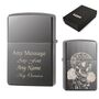 Personalised Fancy Skull Zippo Windproof Lighter, thumbnail 1 of 3