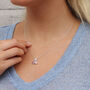 Personalised Sterling Silver Birthstone Necklace, thumbnail 3 of 5