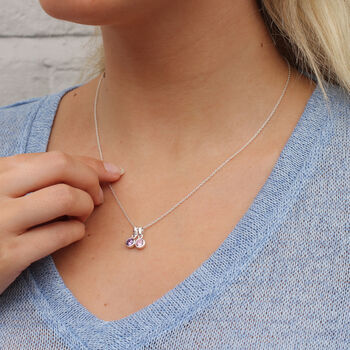 Personalised Sterling Silver Birthstone Necklace, 3 of 5