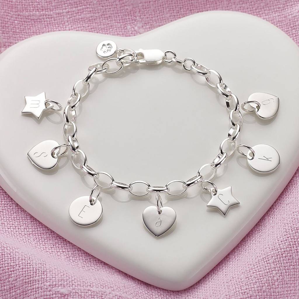 Children's Sterling Silver Starter Charm Bracelet By Molly Brown London