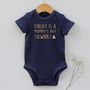 Personalised Mummy's Boy So What Baby Body Vest, thumbnail 4 of 12