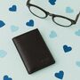 Personalised Pebble Grain Leather Bifold Card Holder Wallet Valentine's Day Gift, thumbnail 1 of 5