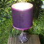 Amethyst Lamp With Velvet Lamp Shade, thumbnail 3 of 5
