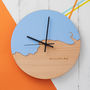 Coastline Wooden And Acrylic Clock, thumbnail 2 of 9
