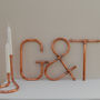 Copper Decorative Letters And Symbols Wall Art, thumbnail 3 of 12