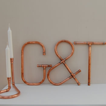 Copper Decorative Letters And Symbols Wall Art, 3 of 12