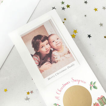 Personalised Photo Christmas Surprise Scratch Card, 3 of 8