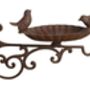 Wall Mounted Cast Iron Clam Shell Bird Bath Feeder Gift, thumbnail 3 of 3