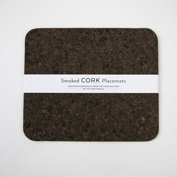 Smoked Cork Placemats | Rectangle, 4 of 5