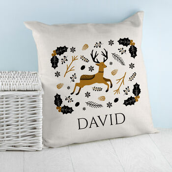 Personalised Nordic Woodland Cushion Cover, 4 of 5