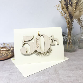 Personalised 50th Birthday Card, 2 of 12