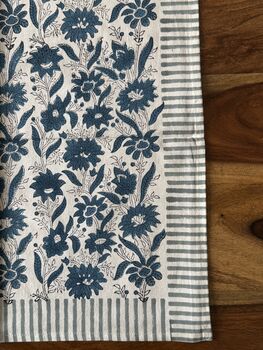 Dining Napkins, Indian Block Print, 18 Inches, 8 of 8