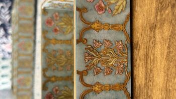 Jewellery Trinket Box, Lacquer Coated, Indian Print, 9 of 11