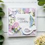 Handmade 60th Birthday Card, Floral Bird Design, thumbnail 1 of 5