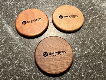 Personalised Solid Cherry Wooden Wireless Charger, 9 of 9