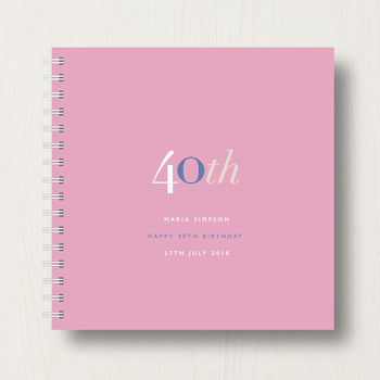 Personalised 40th Birthday Memory Book Or Album, 11 of 11