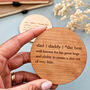Personalised Wooden Dad Definition Coaster, Fathers Day, thumbnail 3 of 5