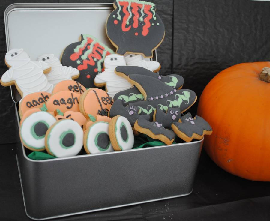 Halloween Cookies Tin By Biscuit Village