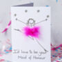 Personalised 3D I'd Love To Be Your Flower Girl Card, thumbnail 5 of 5