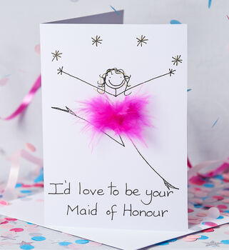 Personalised 3D I'd Love To Be Your Flower Girl Card, 5 of 5