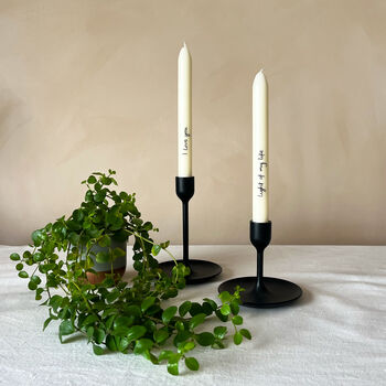 Personalised Love Letter Hand Painted Candle Sticks, 4 of 10