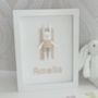 Personalised Framed 3D Paper Rabbit, thumbnail 1 of 5