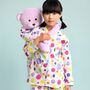 Bubbles Hug Me Girls Pyjama Set With Matching Mega Size Teddy Bear, thumbnail 1 of 6