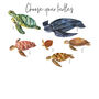 Family Turtle Personalised Print Eco Friendly, thumbnail 5 of 5
