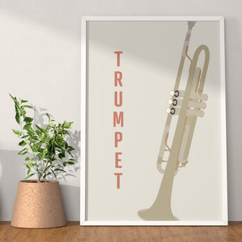 Trumpet Print | Instrument Music Poster, 10 of 10