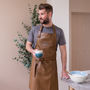 Personalised Personal Chef Faux Leather Apron, thumbnail 4 of 6